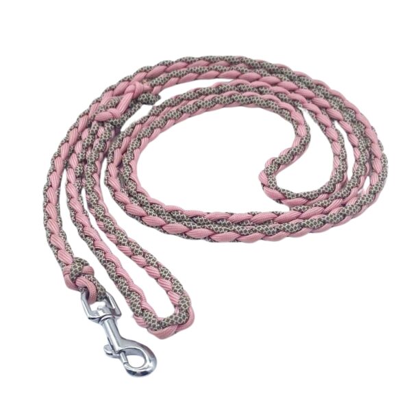 Hundeleine Paracord rosa