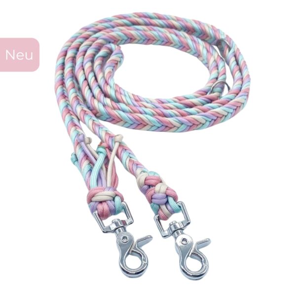 Paracord Hundeleine Regenbogen neu