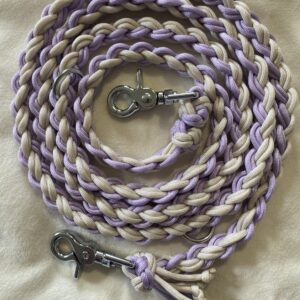 PUSTELUM Paracord Hundeleine Flieder