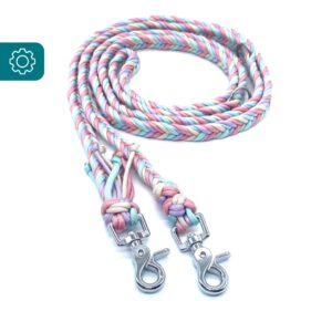 PUSTELUM Paracord Hundeleine Fishtail Luna