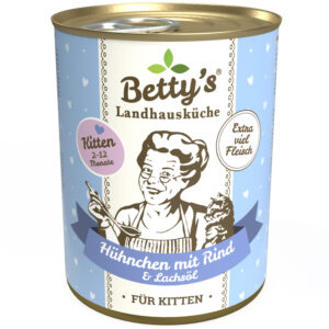 Betty`s Landhausküche für Kitten Hühnchen mit Rind 400g